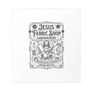 Jesus Fabric Shop Haberdashery Jesus Fabric Shop H Notepad