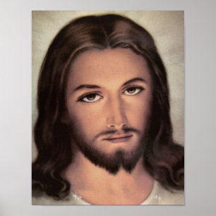 Jesus Face Poster