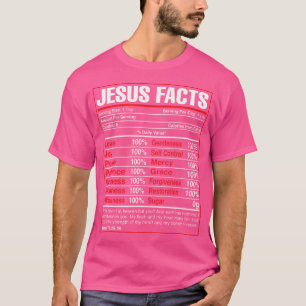 Jesus Facts Bible Christian Religion Faith Religio T-Shirt