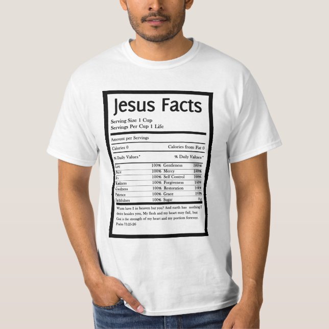 JESUS FACTS MEN'S TEE (Front)