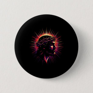 Jesus Faith Cross Christian Religious Bible Verse 6 Cm Round Badge
