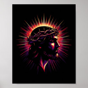 Jesus Faith Cross Christian Religious Bible Verse Poster