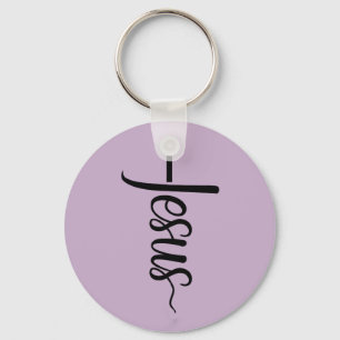 Jesus Faith Cross Keychain