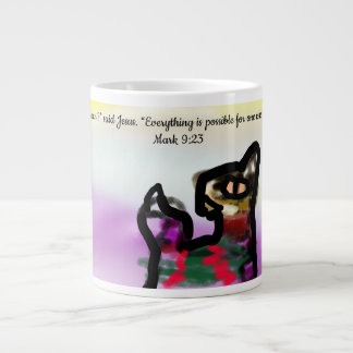 Jesus faith large coffee mug