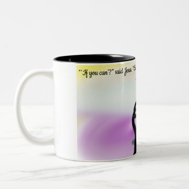 Jesus faith   Two-Tone coffee mug (Left)