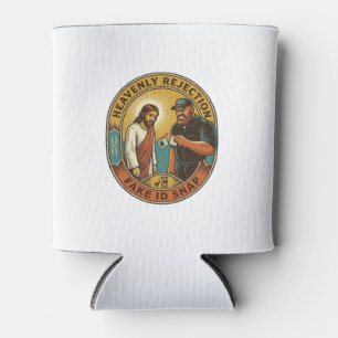 Jesus Fake ID Confiscated Angry Bouncer Club Party Can Cooler
