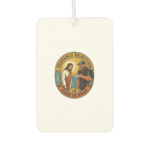 Jesus Fake ID Confiscated Angry Bouncer Club Party Car Air Freshener