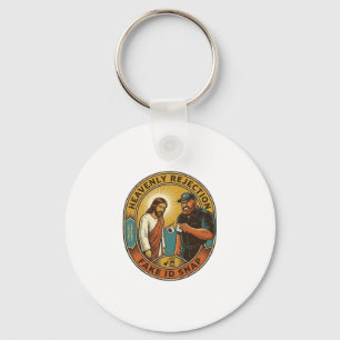 Jesus Fake ID Confiscated Angry Bouncer Club Party Key Ring