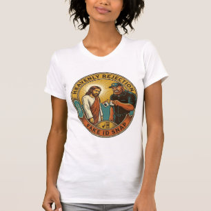 Jesus Fake ID Confiscated Angry Bouncer Club Party T-Shirt
