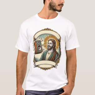 Jesus Fake Laughing Loud Club Cant Hear Party Humo T-Shirt