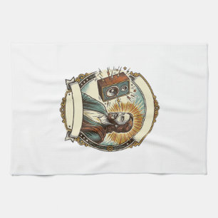 Jesus Fake Laughing Loud Club Cant Hear Party Humo Tea Towel