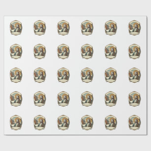 Jesus Fake Laughing Loud Club Cant Hear Party Humo Wrapping Paper
