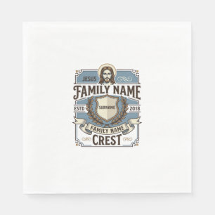 Jesus Family Name Crest Jesus Family Name Crest Ch Napkin