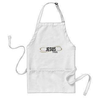Jesus Fan With Swirl Cooking Apron