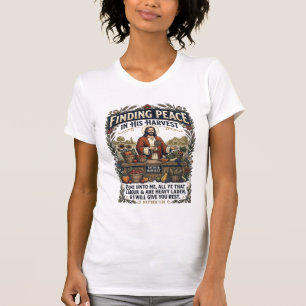 Jesus Farmers Market Handmade Food Graphic Tee Chr