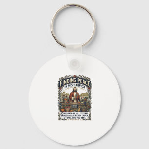 Jesus Farmers Market Handmade Food Graphic Tee Chr Key Ring