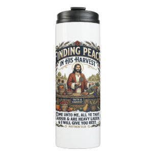 Jesus Farmers Market Handmade Food Graphic Tee Chr Thermal Tumbler
