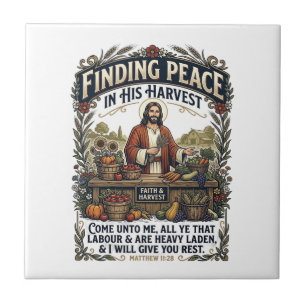 Jesus Farmers Market Handmade Food Graphic Tee Chr Tile