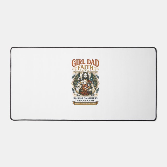 Jesus Fatherhood Micro Identities Graphic Tee Chri Desk Mat (Front)
