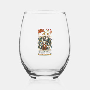 Jesus Fatherhood Micro Identities Graphic Tee Chri Stemless Wine Glass