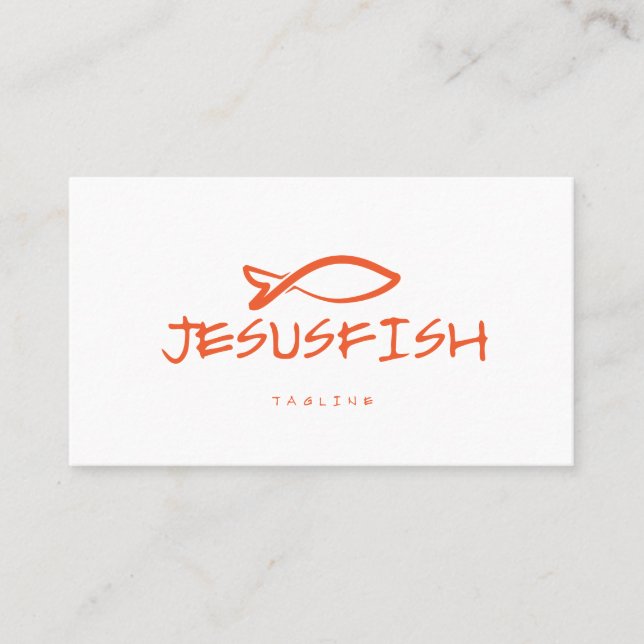 Jesus FISH business card template (Front)