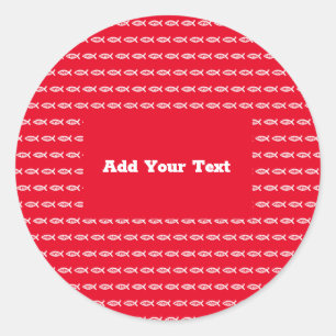 Jesus Fish Christian ichthys Symbol  Classic Round Sticker