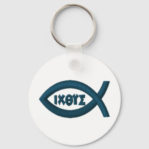 Jesus Fish Christian Symbol Key Ring