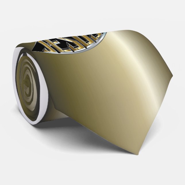 Jesus Fish Cutout Tie (Rolled)