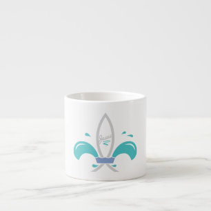 Jesus Fish Fleur De Lis Espresso Cup