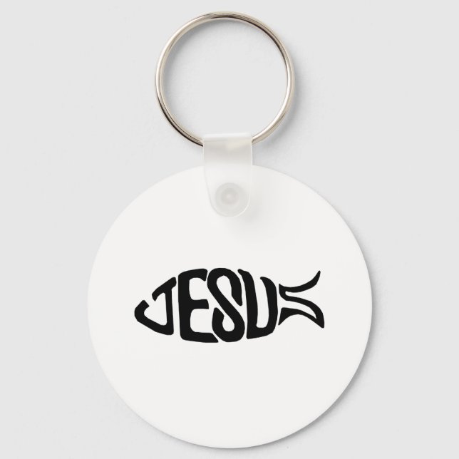 Jesus Fish Key Ring (Front)