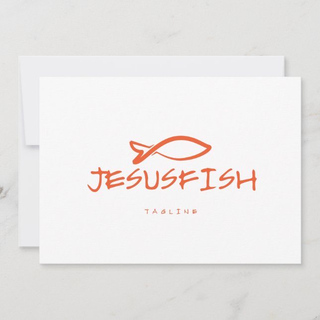 Jesus FISH logo template (Front)