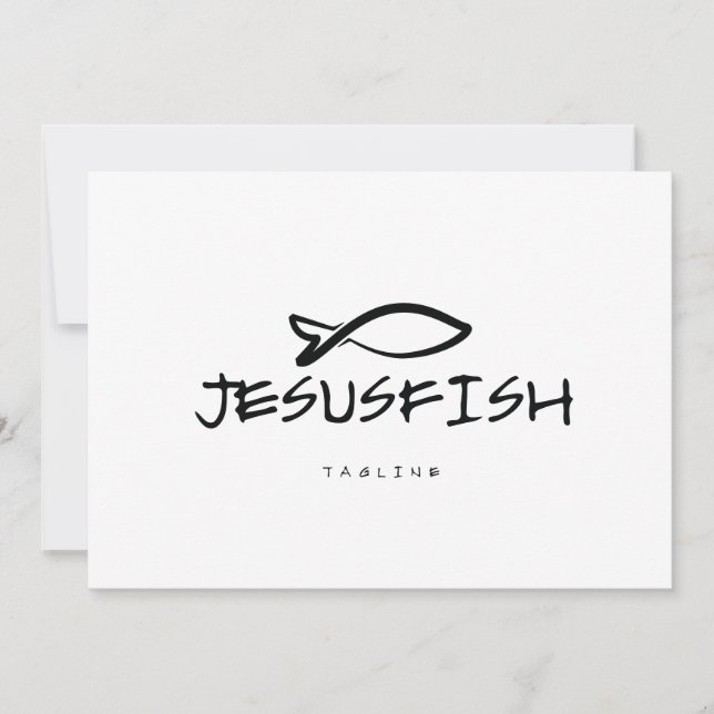 Jesus FISH logo template (Front)
