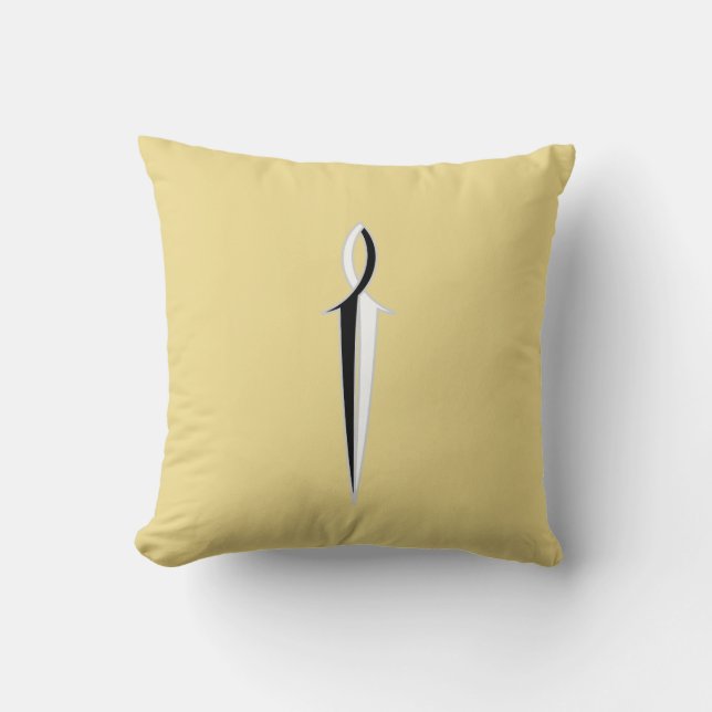 Jesus Fish Sword Cushion (Front)
