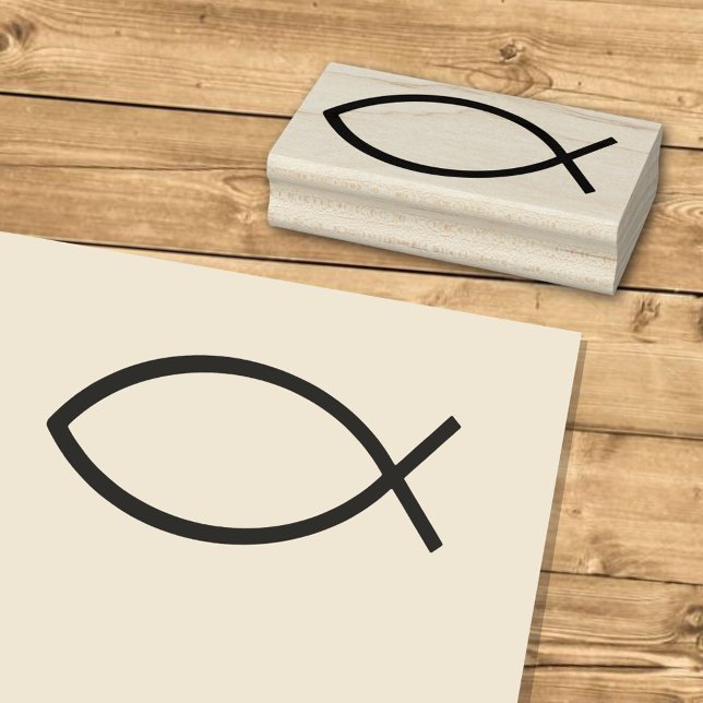 Jesus Fish Symbol Rubber Stamp (Creator Uploaded)