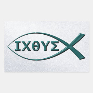 Jesus Fish Symbol Stickers