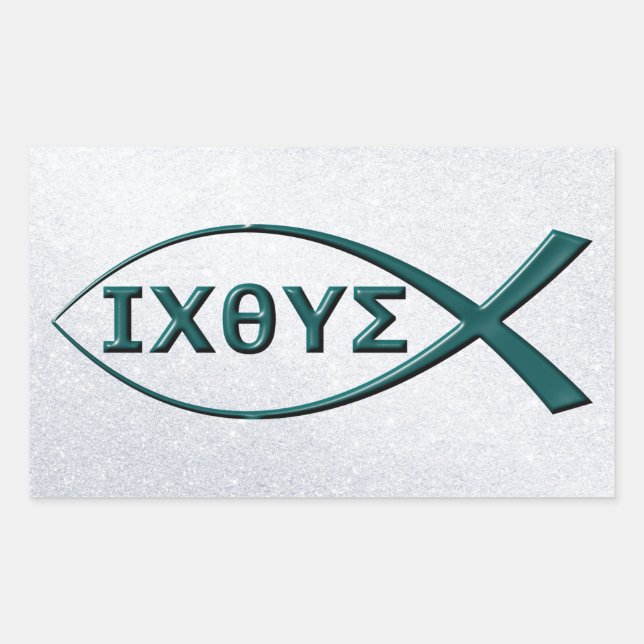 Jesus Fish Symbol Stickers (Front)