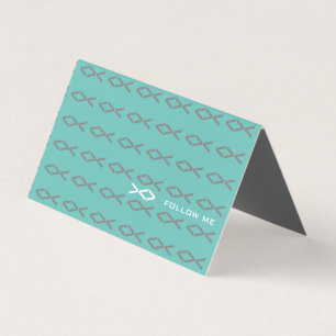 Jesus Fish Text Business Card