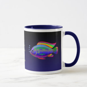 Jesus Fish with background Mug