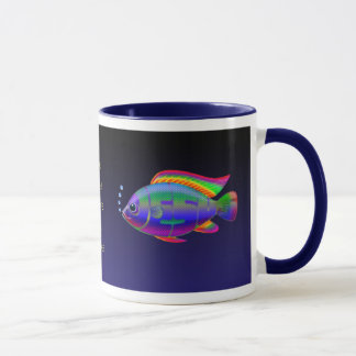 Jesus Fish with background Mug