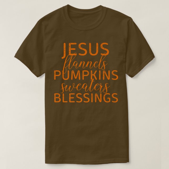 Jesus Flannels Pumpkins Sweaters Blessings Fall Se (Design Front)