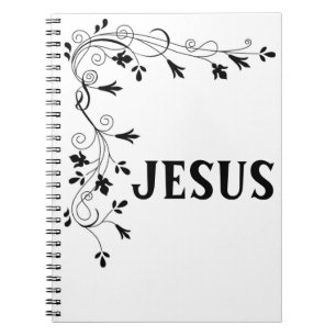 JESUS FLORAL CORNER NOTEBOOK