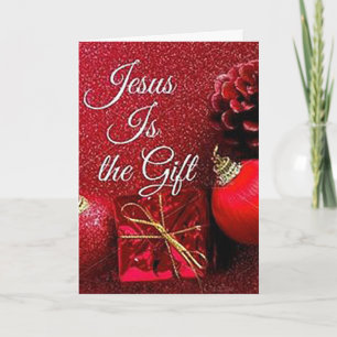 Jesus Folded Christmas Greeting Card