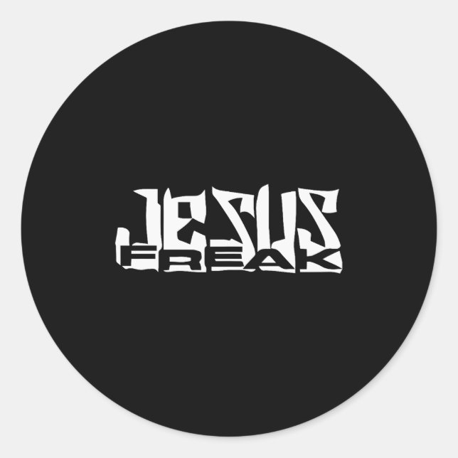 Jesus Freak Christmas Christian  Classic Round Sticker (Front)