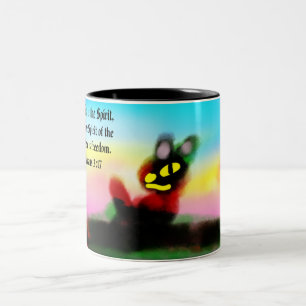 jesus freedom Two-Tone coffee mug