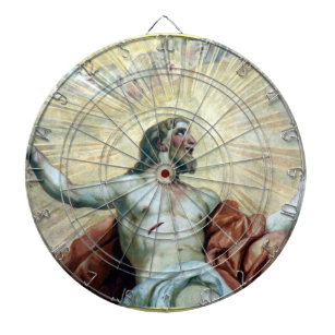 jesus fresco dartboard