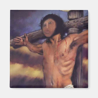 Jesus Fresco Spanish Pensionist Magnet