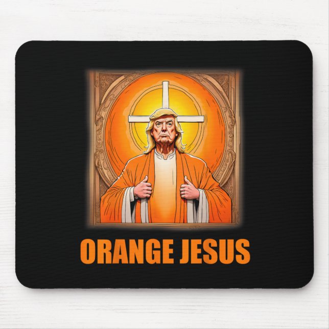 Jesus Funny Trump 1  Mouse Mat (Front)