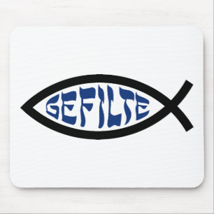 Jesus Gefilte Fish - Jewish Passover Humour Mouse Mat
