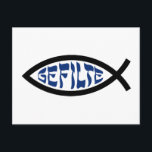 Jesus Gefilte Fish - Jewish Passover Humour Postcard<br><div class="desc">Funny Jewish Humour Gefilte Fish T-Shirts & Gifts For Chanukah,  Passover,  or any Jewish Holiday.</div>