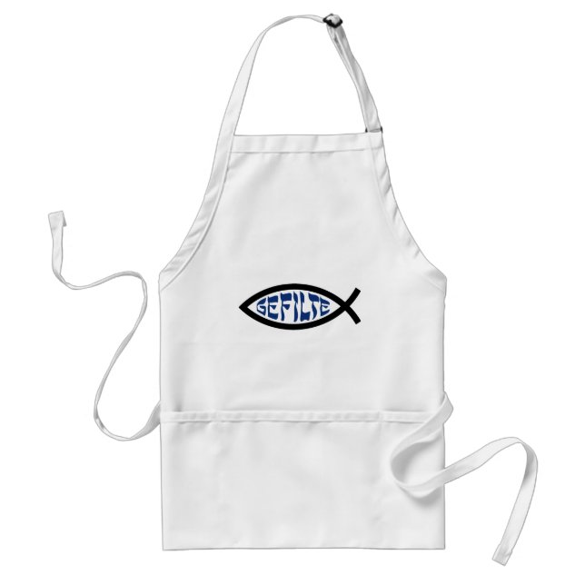 Jesus Gefilte Fish - Jewish Passover Humour Standard Apron (Front)